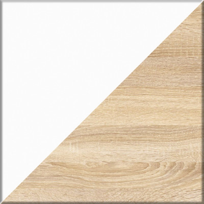 Мори Комод МК1200.4, цвет дуб сонома/белый, ШхГхВ 120,4х41х94 см.