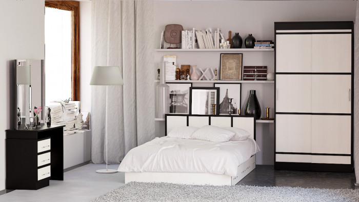 Сакура Стол косметический, венге/дуб лоредо