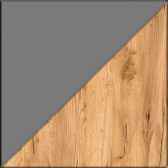 Остин Прихожая 22, цвет серый графит/дуб крафт золотой, ШхГхВ 120х54,3х229,6 см., универсальная сборка