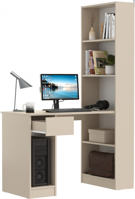 Лайт Шкаф комбинированный 10.01 (письменный стол), сатин