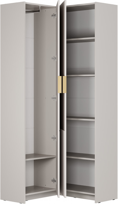 Шкаф угловой "Пандора" ШКУ-07 Кашемир/Айриш МФ03 с антресолью