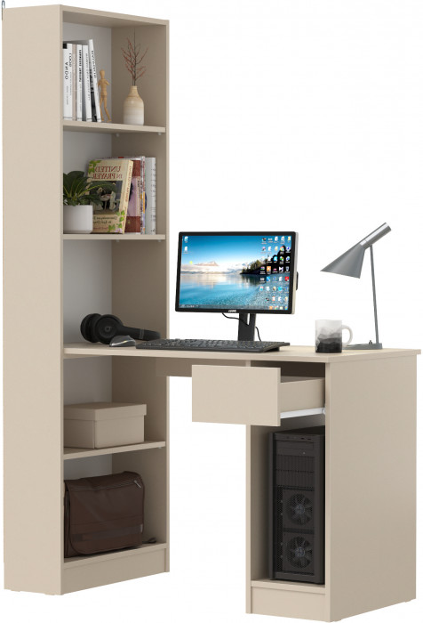 Лайт Шкаф комбинированный 10.01 (письменный стол), сатин