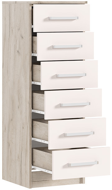 Комод 400 Мартина, Крафт серый/Кашемир