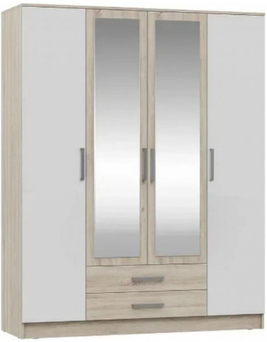 Модульная спальня Мартина, композиция 2 (Белый глянец, Венге)