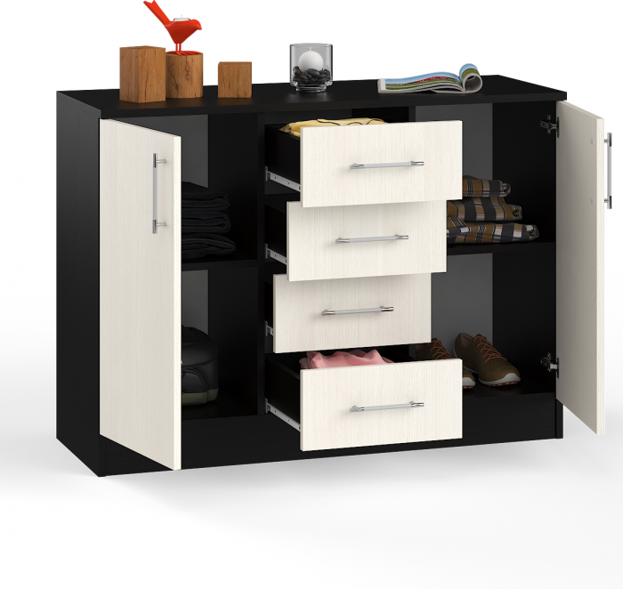 Комод СВК № 2, венге/дуб лоредо