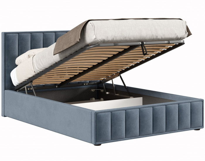 Кровать с подъёмным механизмом 1800 Анкона, темно-серый