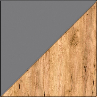 Остин Прихожая 23, цвет серый графит/дуб крафт золотой, ШхГхВ 120х54,3х229,6 см., универсальная сборка