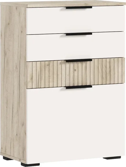 Комод 600 Роджина, Крафт серый/Кашемир