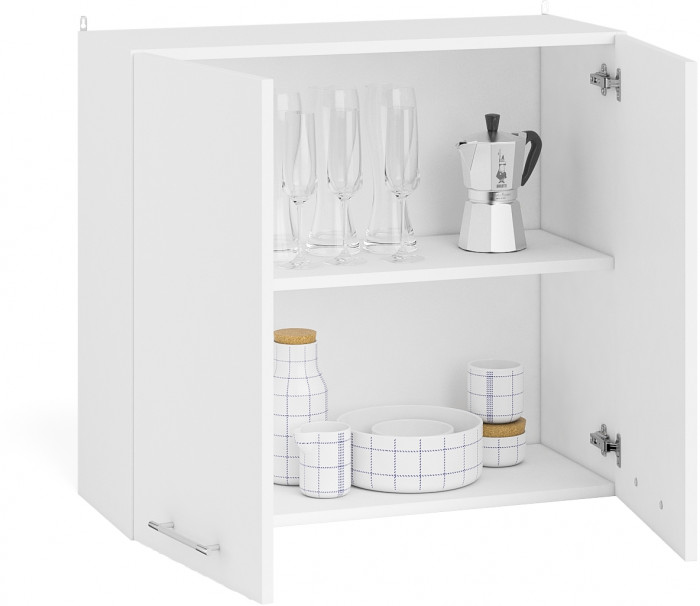 Кухня Мебель--24 ШВ800 Шкаф 80 см., корпус белый/фасад ДСП белый