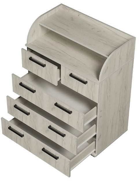 Комод "Стандарт №1" НЕВ (800х1020х460) дуб крафт белый