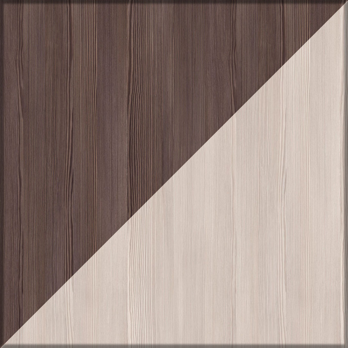 Прихожая Домино 5, цвет бодега тёмный/бодега светлый, ШхГхВ 188х36х202 см., универсальная сборка