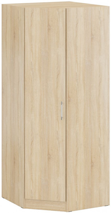 Кровать 1200 + Шкаф угловой Стандарт, цвет дуб сонома, ШхГхВ 123,5х203,5х70 + 81,2х81,2х200см., сп.м. 1200х2000 мм., без матраса, основание есть