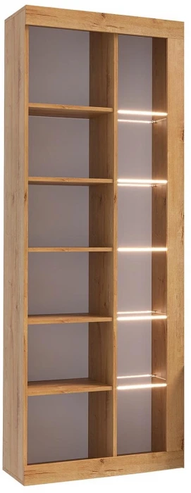 Прага Модульная Гостиная, вариант №2, Дуб Вотан/Черный глянец