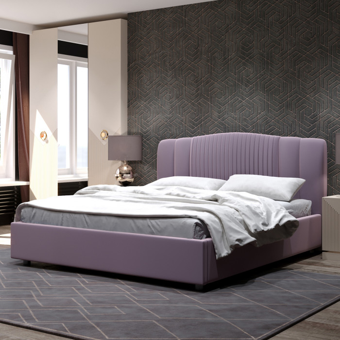 Кровать-12М с подъёмным основанием 1400 лаванда