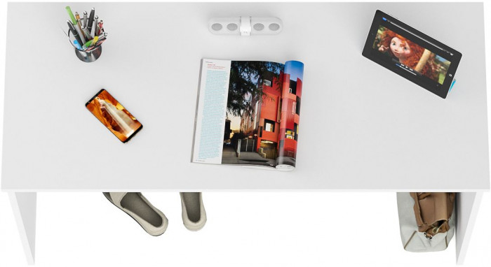 Мори Стол письменный МСП1200.1, цвет белый, ШхГхВ 120,4х50х76,6 см.