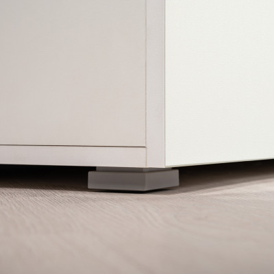 Октава 13.228 Шкаф-пенал + 13.228 Шкаф-пенал, цвет белый шагрень/дуб крафт золотой/фасады МДФ белый шагрень, ШхГхВ 64,4х35,3х197,6 см.