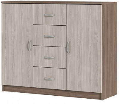 КМ 555М Бася ЛДСП комод шимо темный/шимо светлый