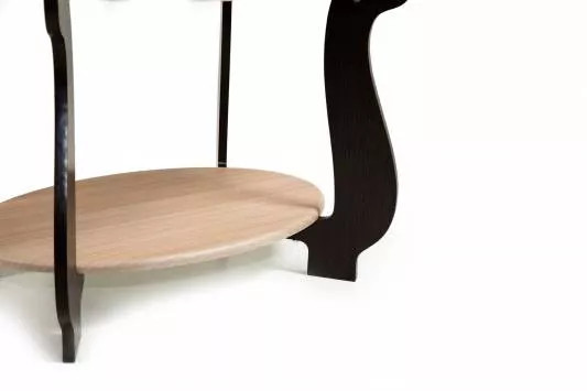 Стол журнальный СЖ-25 с рисунком Р-2/дуб/венге