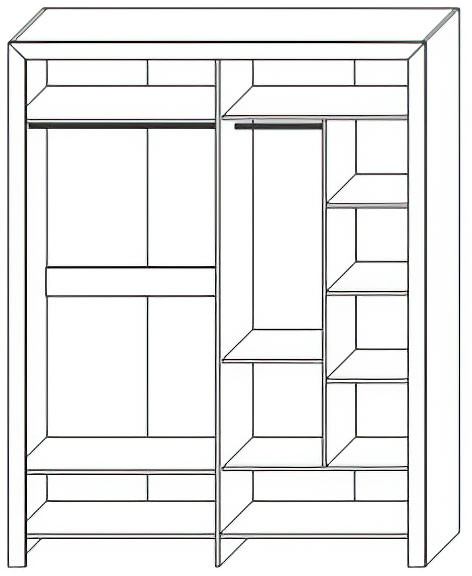 Набор мебели для спальни "Эстель" - Сосна шале/Бетон спаркс