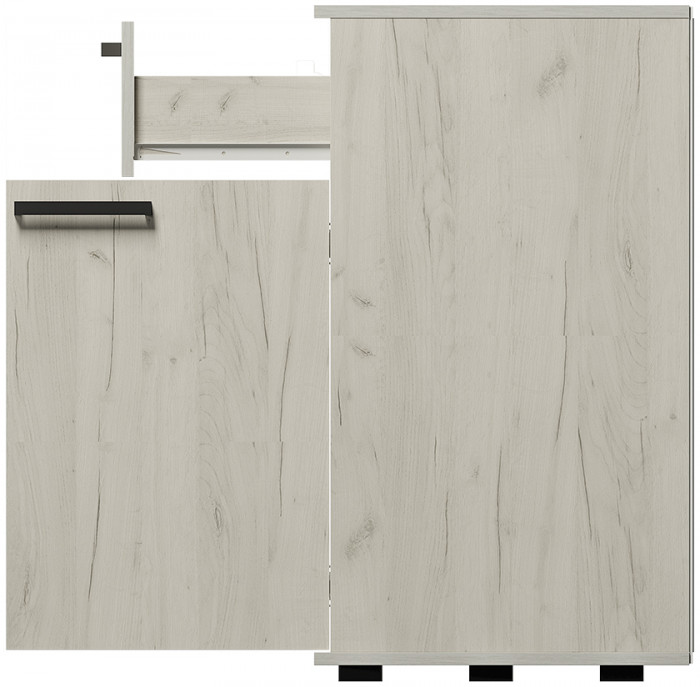 Комод "Стандарт №4" НЕВ (1200х828х460) дуб крафт белый