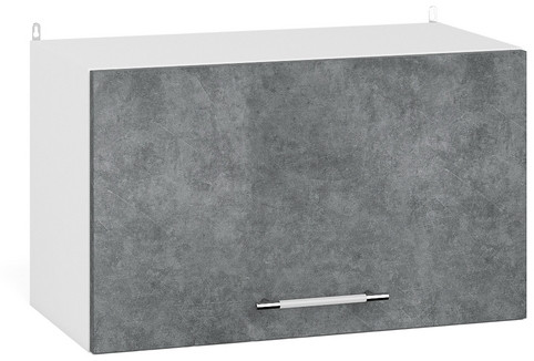 Кухня Мебель--24 ШВГ600 Шкаф горизонтальный 60 см., корпус белый/фасад МДФ бетон лофт графит