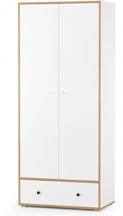 Вуди Компоновка № 38, цвет белый премиум/дуб крафт золотой/саванна латте, сп. м. 900х2000 мм., б/м, основание есть, матрас высотой до 200 мм.