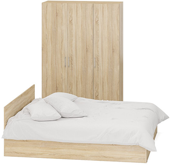 Спальня Стандарт 1-1800, дуб сонома