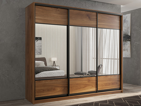 Шкаф-купе Кааппи 6 Кастелло Бренди 180х60х230 см