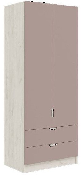 Юниор-4 Шкаф (800) (Шарли бриз, Крафт белый)