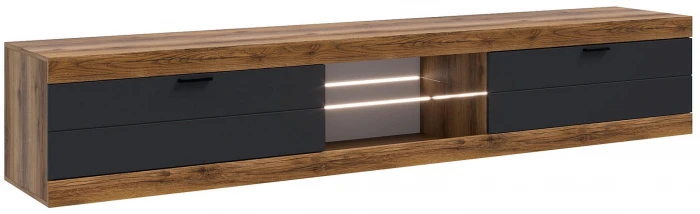 Прага Модульная Гостиная, вариант №2, Дуб Делано/Графит