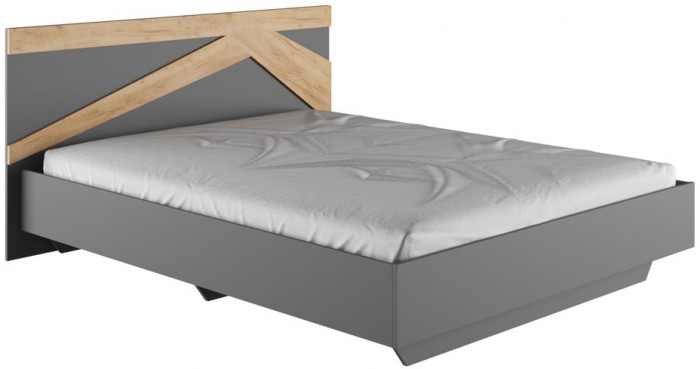 Кровать с основанием Теодора 1,6м, Графит