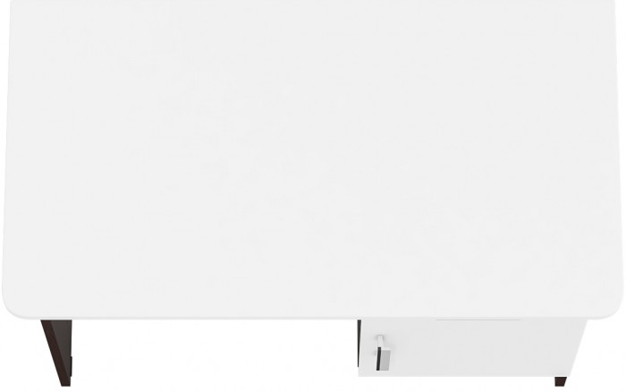 Стол письменный С-МД-1-09, цвет венге/белый шагрень, ШхГхВ 105х57х75 см., НЕ универсальная сборка