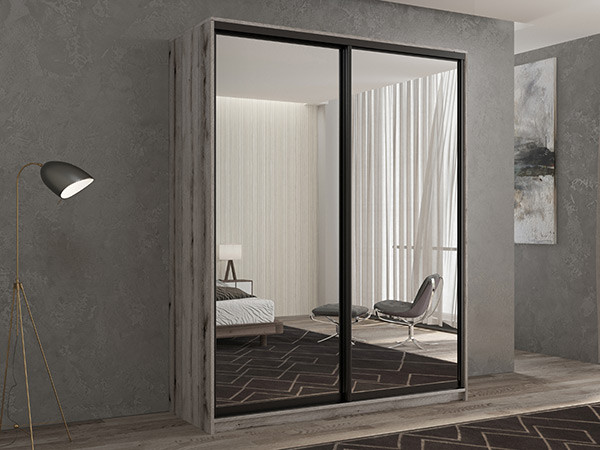 Шкаф-купе Кааппи 1 Эвок Окаменелый 140х60х230 см