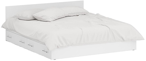 Стандарт Кровать с ящиками 1800, белый