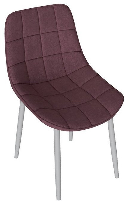 BOSTON Стул (Белый муар/Велюр V006 бирюзовый)