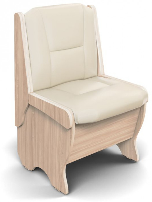 Скамья Лотос 550 ясень светлый/крем