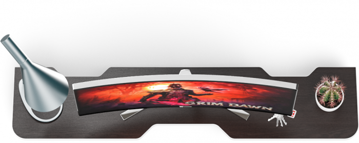 Надстройка для стола компьютерного С-МД-СК5-1400, цвет венге/кромка белая, ШхГхВ 140х30х17,8(15,6) см.