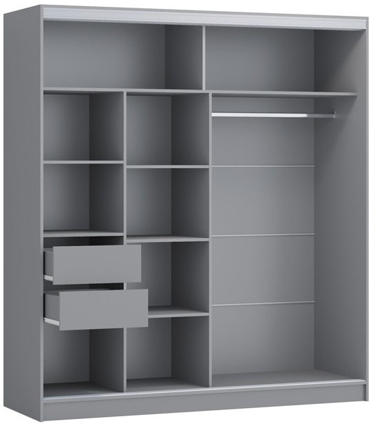 Шкаф-купе Альянс-10 ЛДСП 2000 (Ясень шимо светлый)