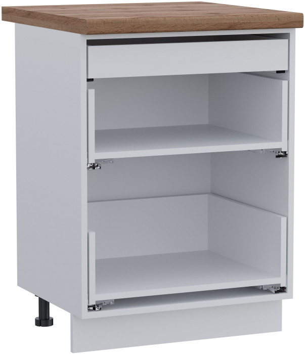 КГ ШН2Я 600 + внутр.ящ 600 Белый (эмаль)/Белый гладкий Арника РМ