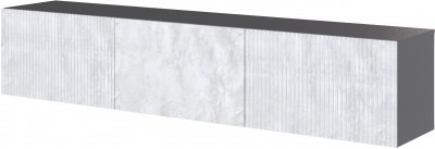 Тумба ТВ навесная Сириния, Серый графит/Мальта