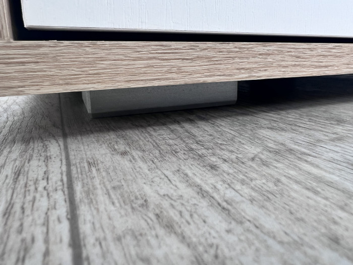 Компьютерный стол Квартет-9, Дуб крафт серый/Кашемир