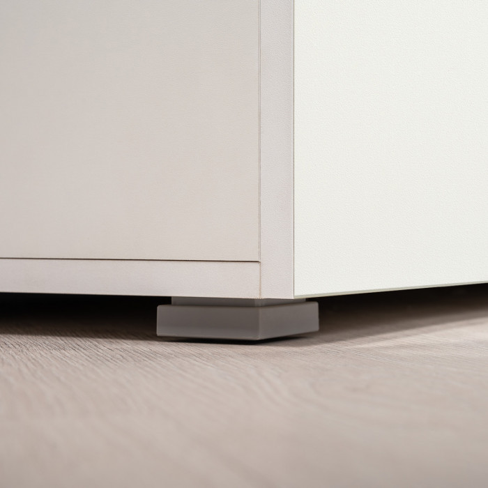 Октава Прихожая 44, белый шагрень/дуб крафт золотой/фасады МДФ белый шагрень