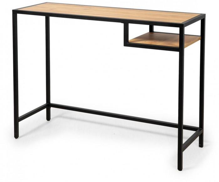 Стол для ноутбука Тюрен Дуб крафт золотой / Черный