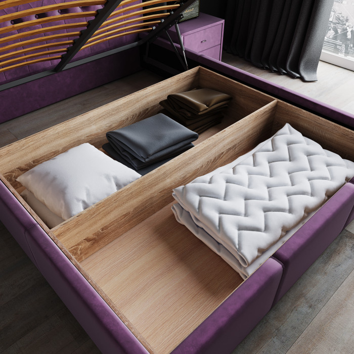 Октавия Кровать интерьерная 160 мятный ромб, ПМ