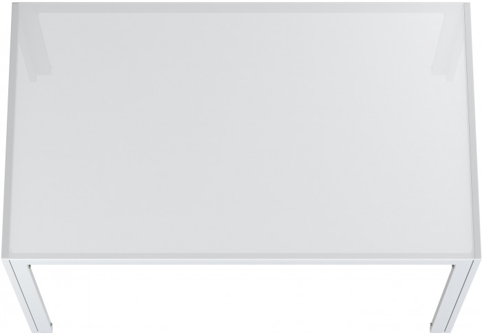 Обеденный стол Мебель--24 DT-1481, цвет белый, ШхГхВ 120х70х75 см., столешница закалённое стекло 6 мм., максимальная нагрузка 80 кг.