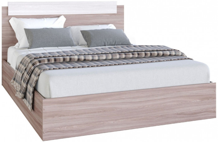 Эко Кровать 1400 (Вотан / Белый гладкий)