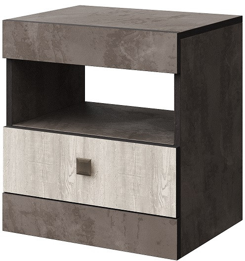 Набор мебели для спальни "Лондон" - Оникс/Бетон пайн светлый