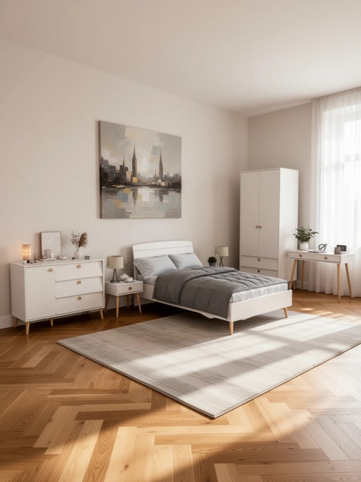 Афина Спальня 01-1200, кашемир серый