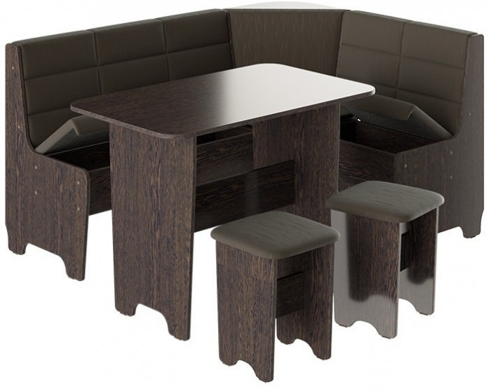 Техас Кухонный уголок Исп.2 (Венге/Кашемир Крем)