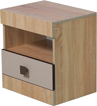 Набор мебели для спальни "Лондон" - Дуб сонома/Капучино светлый